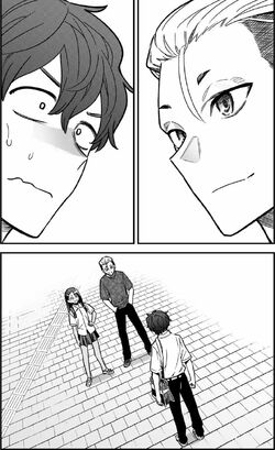 Senpai, Nagatoro and a mysterious boy