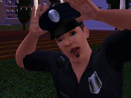 Hank Goddard jako policjant
