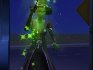 Hildegarda rzucająca zaklęcie.