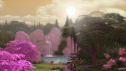 Wschód słońca nad lesna polana