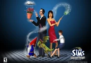 Ćwirowie reklamujący The Sims: Abrakadabra