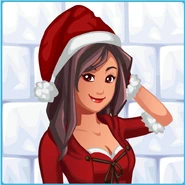 Bella z Sims Social w wersji na święta