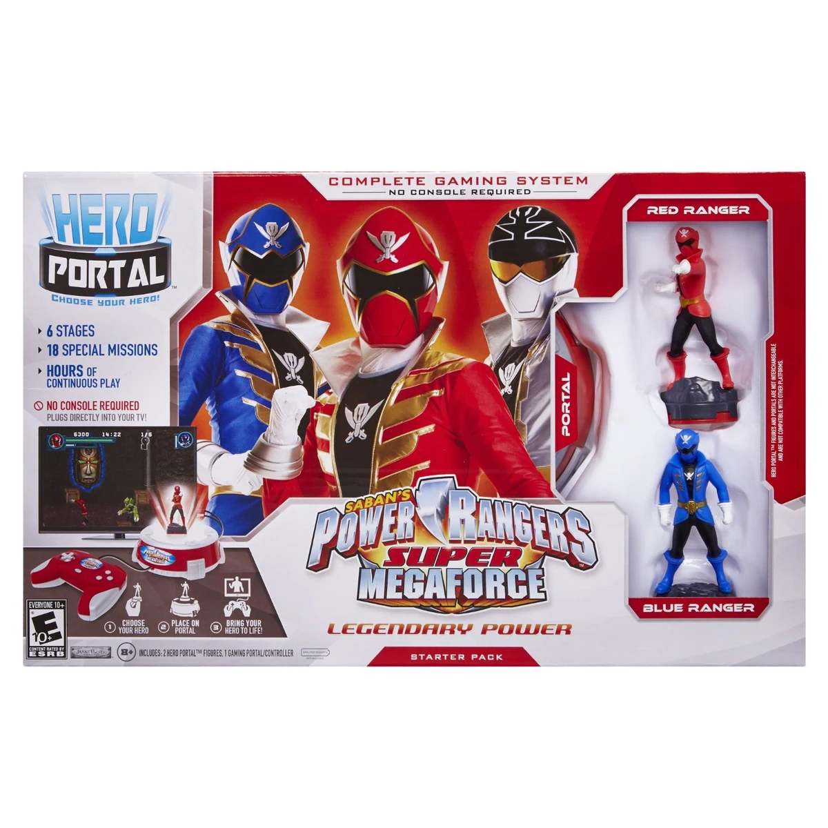 Power Rangers Super Megaforce Legendary Power Plug & Play TV Games