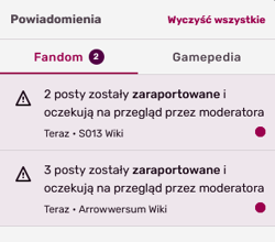 Powiadomienie o nowych zgłoszeniach