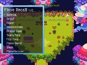 Loomy's Pre-Evolution Move Recall in Delite Plaza