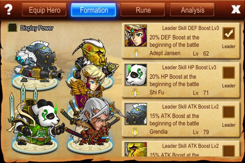 Battle Formation Pocket Knights Wiki Fandom