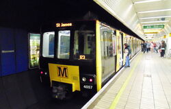 4057 at Monument Metro station, Newcastle, 20 June 2015 (crop).jpg