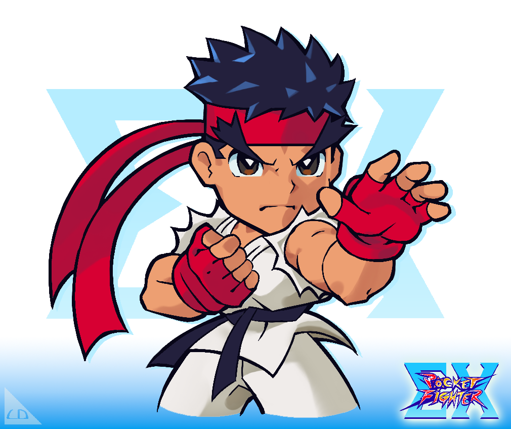 pocket fighter ryu 04  Ryu street fighter, Street fighter art