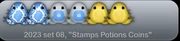 Stamps Potions Coins