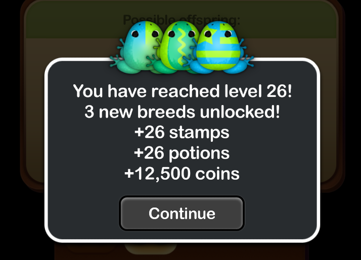 Level, Pocket Frogs Wiki