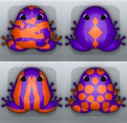 Purple Carota frogs.