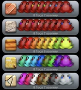 All of my Anuras for breeding colour combinations.