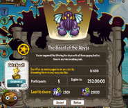The Beast of the Abyss's challenge (current).
