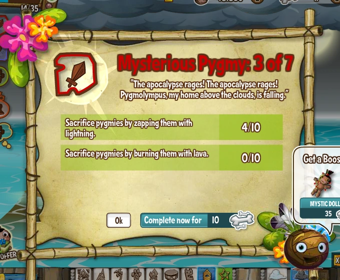 Mysterious Pygmy 3 of 7 Pocket God Wiki Fandom