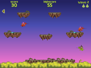 A screenshot from the mini-game