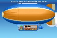 The Blimp in flight