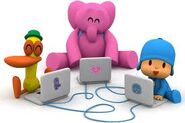 Download Pocoyo Computer Elly Computer Pato Computer