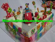 Cake-pocoyo-dan-teman-teman cars