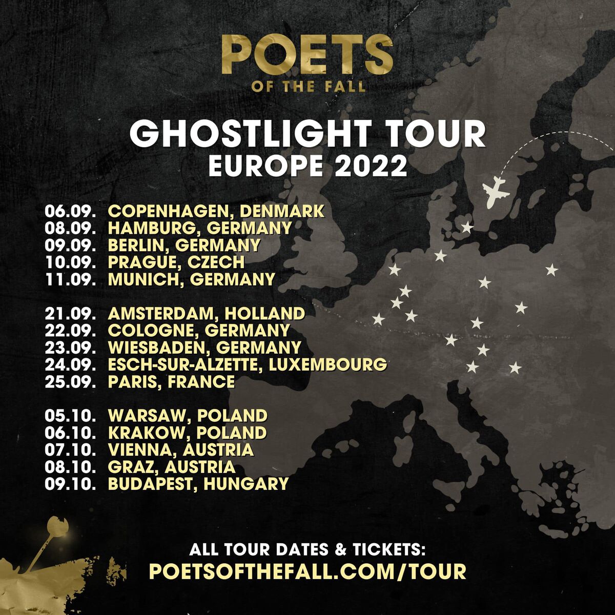 poets of the fall ghostlight tour setlist