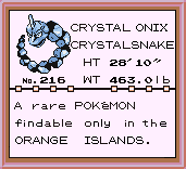 Crystal Onix, InfinityMC Custom Pokemon Wiki