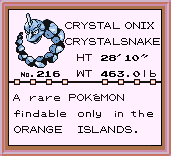 Crystal Onix - Pokeland Legends Club - Pokedex