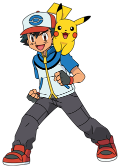 Ash e Pikachu - Desenho