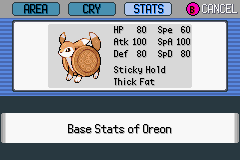 Oreon, Pokemon Blazing Emerald Wiki