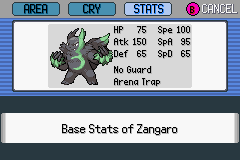 Zangaro, Pokemon Blazing Emerald Wiki