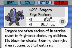 Zangaro, Pokemon Blazing Emerald Wiki