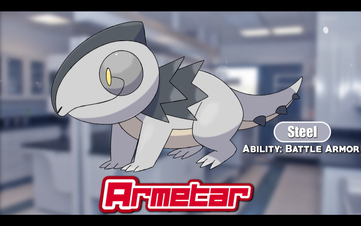 951 - METALRA Bug/Steel O Pokémon inseto armadura. Metalra é a forma  evoluída de Beerafee. Em suas costas, este Pokémon gua…