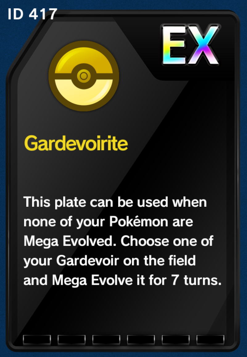 Mega Gardevoir, Pokemon Duel Wiki