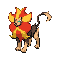 Todo Dia um Pokémon Diferente on X: 668-🇧🇷Pyroar 🇯🇵Kaenjishi Nome  Sugerido no Brasil:Pirugido Região:Kalos Tipo:🟠Fogo,⚫Normal Altura: 1.5 m  Peso: 81.5 kg  / X