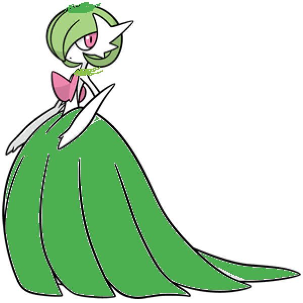 Shiny Gardevoir (My Version) transparent background PNG clipart