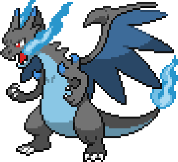 Mega Charizard X Sprite : r/pokemon