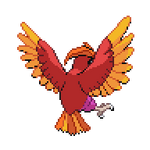 Shiny Ho-oh! Pixel Sprites by Magicdratini!