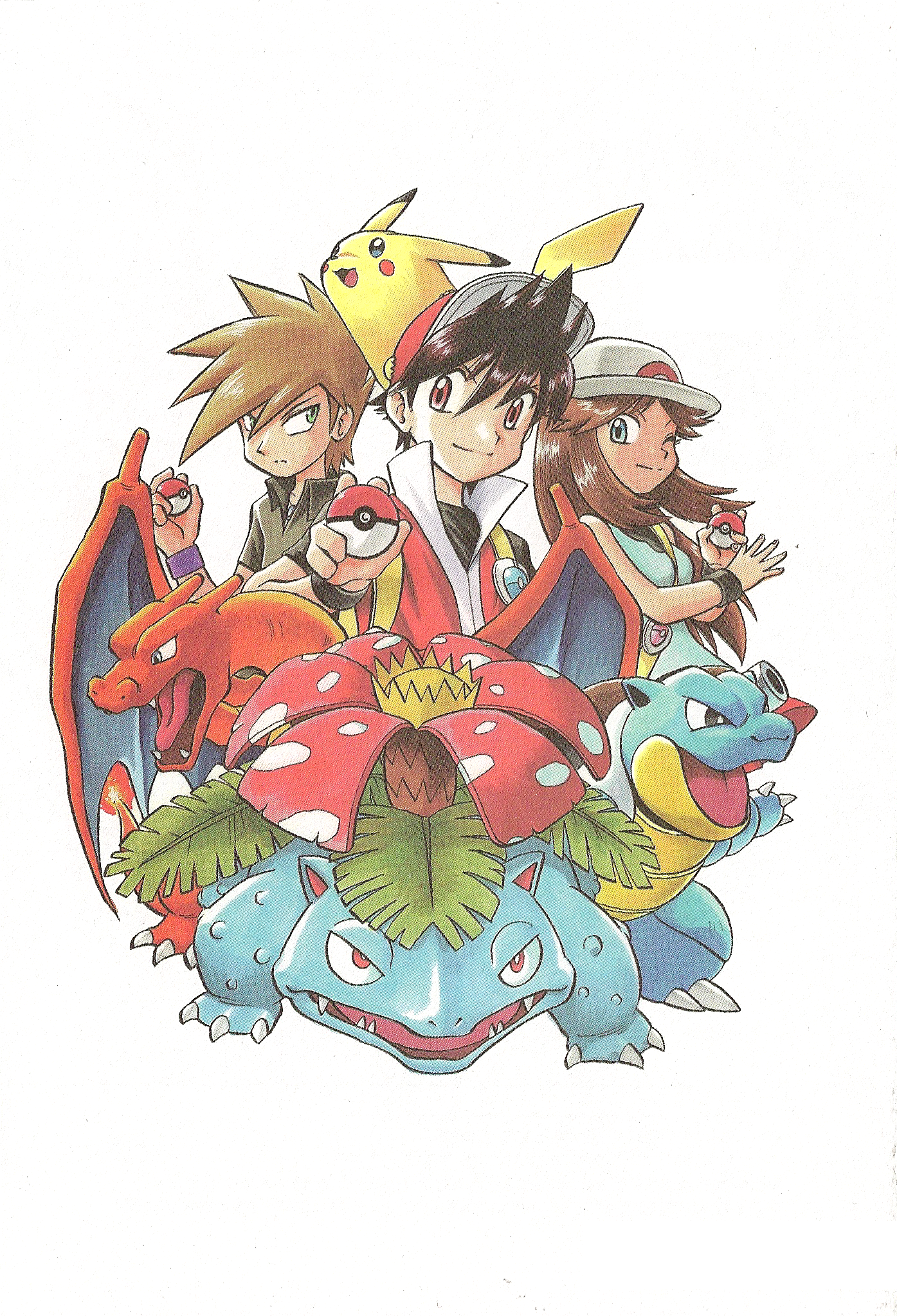 Mangá Pokémon Fire Red & Leaf Green Coleção Em 3 Volumes