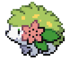 Pixilart - Shaymin sky form sprite by Pokefan200