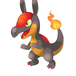 Raptorch Pokemon Uranium Wiki Fandom #starter #dinosaur #armadillo #raptor #velociraptor #black #red #shell. raptorch pokemon uranium wiki fandom