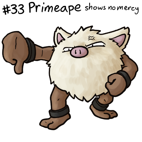 Pokemon Primeape  Pokemon, Pokemon pokedex, Pokemon art