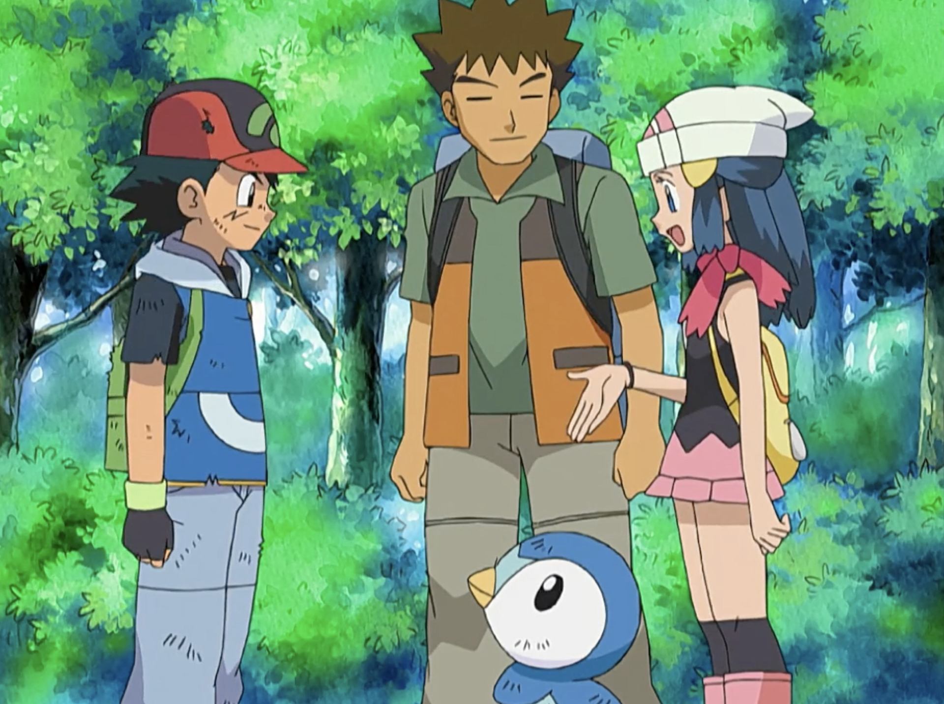 PearlShipping - SatoHika (Ash and Dawn) - DP003 - When Pokémon Worlds Collide! Ash and Dawn are running through the beginning of the Sinnoh region to meet! Dawn meets Team Rocket instead