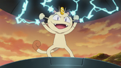 Meowth takes control of the robot