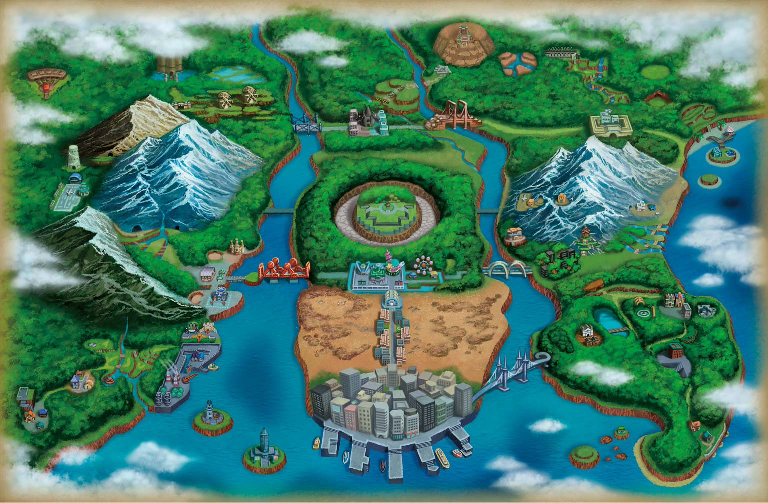 Informações: Mapas das Regiões – Pokémon Mythology