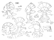 Weavile concept art