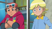 Clemont explains to Nico about Pikachu not liking being in its Poké Ball.