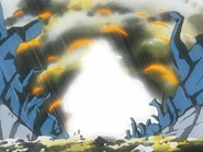 Groudon (anime)'s Drought activated.