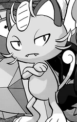 Sun has a Meowth obtained in Alola region.