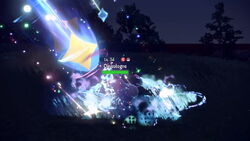 Tera Blast под воздействием звёздного типа в Pokémon Scarlet и Violet.
