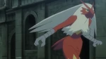 He uses his Blaziken whenever Meyer appears as Blaziken Mask and uses Blaziken in its Mega Evolved form.