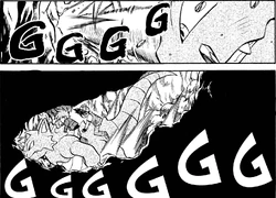 Dig being used by Blue's Rhydon.