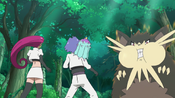 Team Rocket faces the giant Raticate